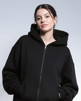Black - Unisex Zip Hoodie